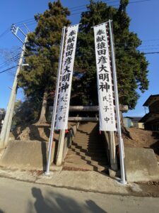 神社アルミポール工事